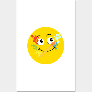 Emoji - painter face Posters and Art